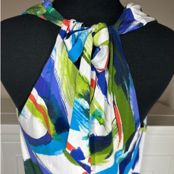 Tommy Bahama Lapis Wind Sleeveless Tank Top Size S Colorful Summer Abstract - Picture 5 of 9